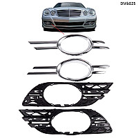 Μάσκες αλογόνου με χρωμιωμένες λωρίδες Mercedes E W211 (2007–2009) – DMb825 - Sellzone.bg Μάσκες αλογόνου με χρωμιωμένες λωρίδες Mercedes E W211 (2007–2009) – DMb825